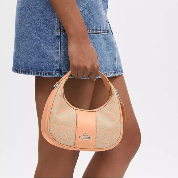 NWT Coach Carmen Mini Crossbody In Signature Jacquard - Picture 9 of 9